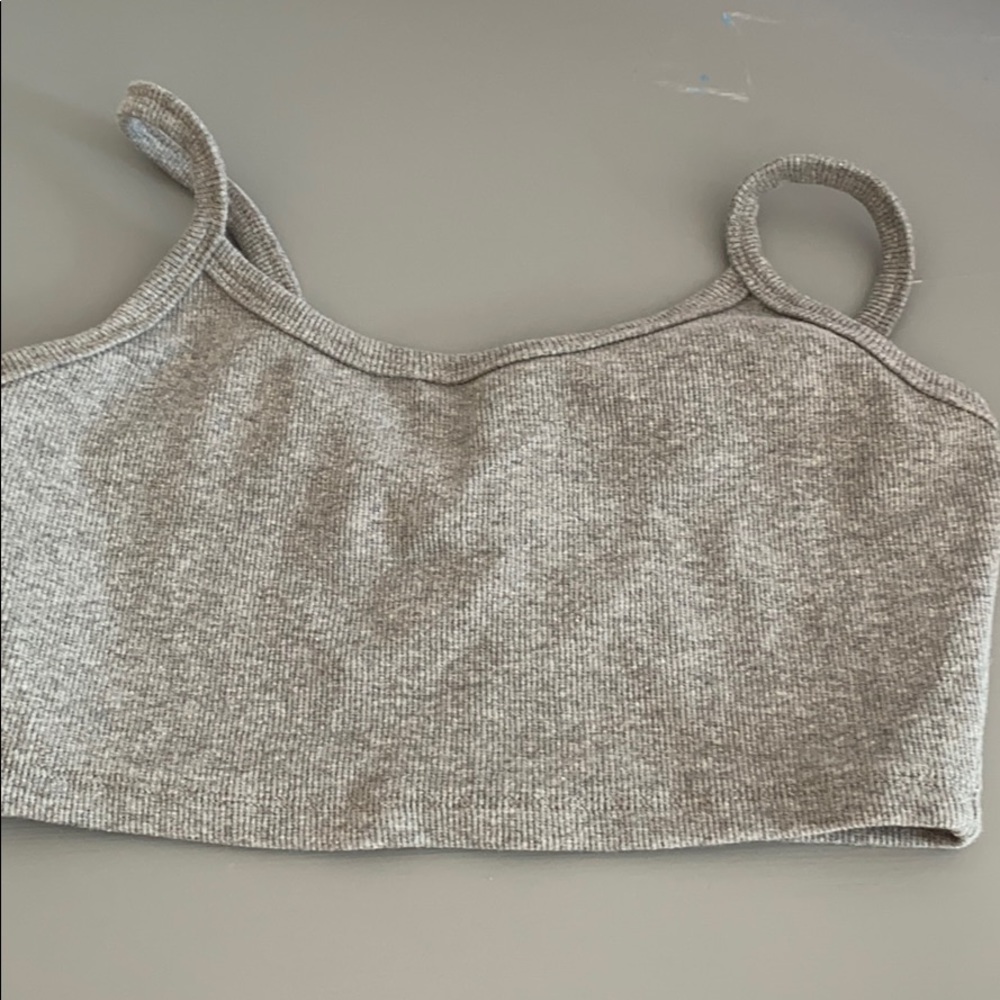 grey thick tank top